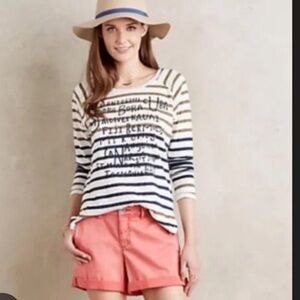 Anthropologie Pilcro Paper Boy cuffed shorts